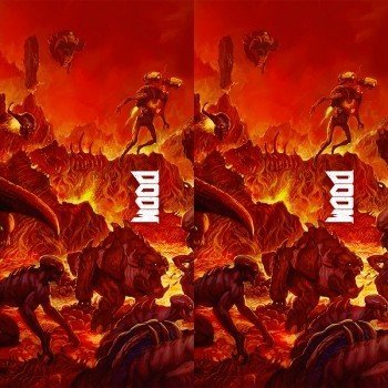 Наклейка на телефон Doom